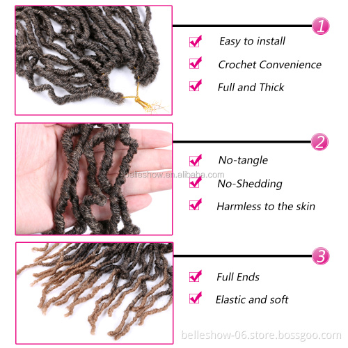 Hot sell 14-36 inches  Crochet Braids faux locks crochet braid hair